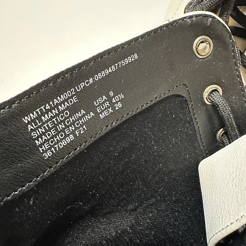 White Combat Boots Faux Leather Combat Boot - Picture 11 of 11